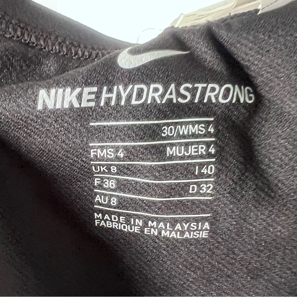 Nike NEW Women's Swim Fastback One Piece Black Swimsuit Size 4 - Picture 10 of 12